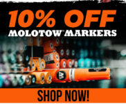 Graff City: 10% Off Molotow Markers