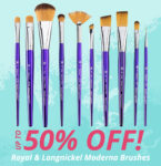 The Art Shop Skipton: Up To 50% Off – R&L Moderna All Media Brushes