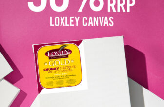 Cass Art: 50% off RRP | Loxley Gold Canvas