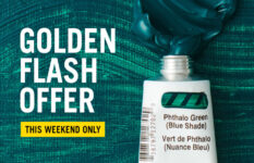 Cass Art: This weekend only! Golden Flash Offer