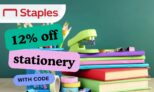 Staples: 12% off Stationery (with code)