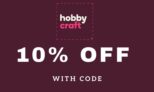 Hobbycraft: 10% off order (with code)