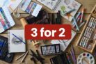Hobbycraft: 3 for 2 on exclusive art supplies