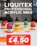 Art Discount: Liquitex Professional Acrylic Inks 30ml Now Only £4.50 Each