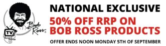 ARTdiscount: 50% off RRP on Bob Ross Art Supplies