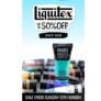 Cowling & Wilcox: Liquitex sale – up to 50% off! Ends 10/3/24