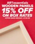 Art Discount: Get 15% Off on ARTessentials Wooden Panels Box Rates!