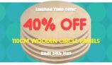 Artist Surfaces: 405 off 110cm wooden circle panels