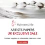 Art Discount: Save on Hahnemuhle Artists Papers!