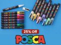 Hobbycraft: 25% off Posca Pens