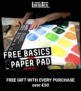 Liquitex: Free A4 Basics Paper Pad worth £13.80 with orders over £50