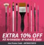 The Art Shop Skipton: Extra 10% Off Artmaster Brushes & Sets (with code)