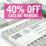 Cass Art: 40% off Cass Art Markers & Fineliners