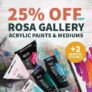 Ken Bromley: 25% OFF Rosa Acrylics