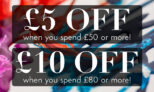 SAA: £5 OFF when you spend £50 or more!