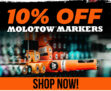 Graff City: 10% Off Molotow Markers