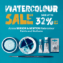 Bromley Art Supplies: Winsor & Newton Watercolour Paints & Mediums SALE