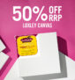 Cass Art: 50% off RRP | Loxley Gold Canvas