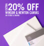 Cass Art: EXTRA 20% off Winsor & Newton Canvas
