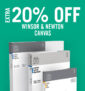Cass Art: Extra 20% off Winsor & Newton Canvas