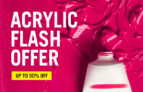 Cass Art: Acrylic Paint Flash Offer (ends July 28th)